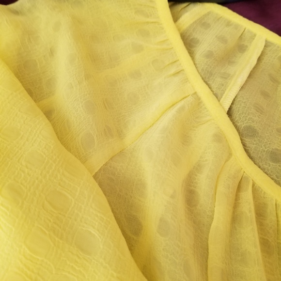 2 for $10 NY Collection Yellow Blouse - Picture 7 of 7